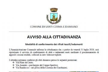 Servizio di Raccolta rifiuti tessili/Indumenti